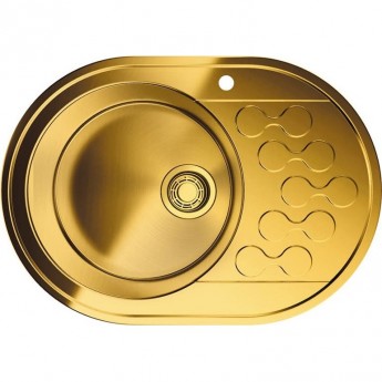 Мойка OMOIKIRI KASUMIGAURA 65-AB-L нержавеющая сталь/латунь