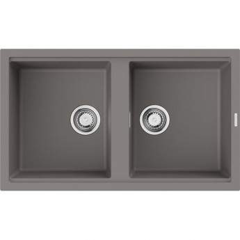 Мойка OMOIKIRI KITAGAWA 86-2-GR Artceramic/Leningrad grey