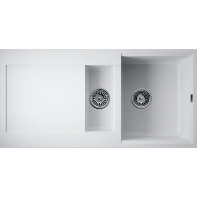 Мойка OMOIKIRI SAKAIME 100-2-WH Tetogranit/белый 4993895