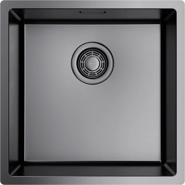 Мойка OMOIKIRI TADZAVA 44-U/I-GM Ultra нерж.сталь/вороненая сталь