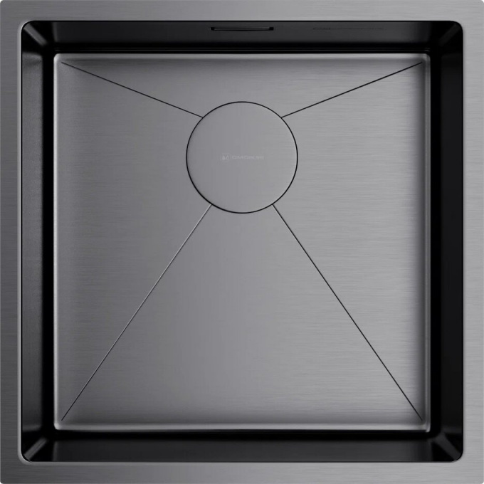 Мойка OMOIKIRI TAKI 44-U/IF-GM нерж.сталь/вороненая сталь 4973521