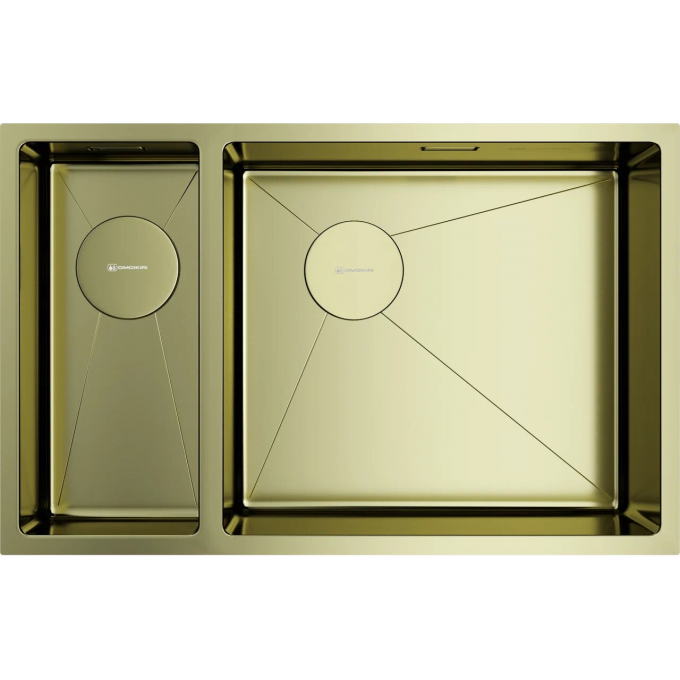 Мойка OMOIKIRI TAKI 69-2-U/IF-LG-R Side 4993184