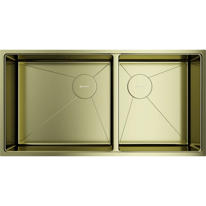 Мойка OMOIKIRI TAKI 85-2-LB-U/IF SIDE LG нерж.сталь/светлое золото 4997038
