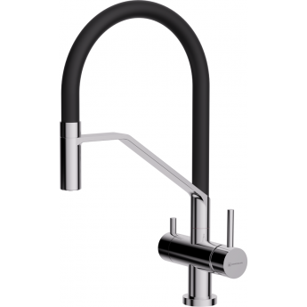 Смеситель OMOIKIRI AKENO-C-BL латунь/хром/черный